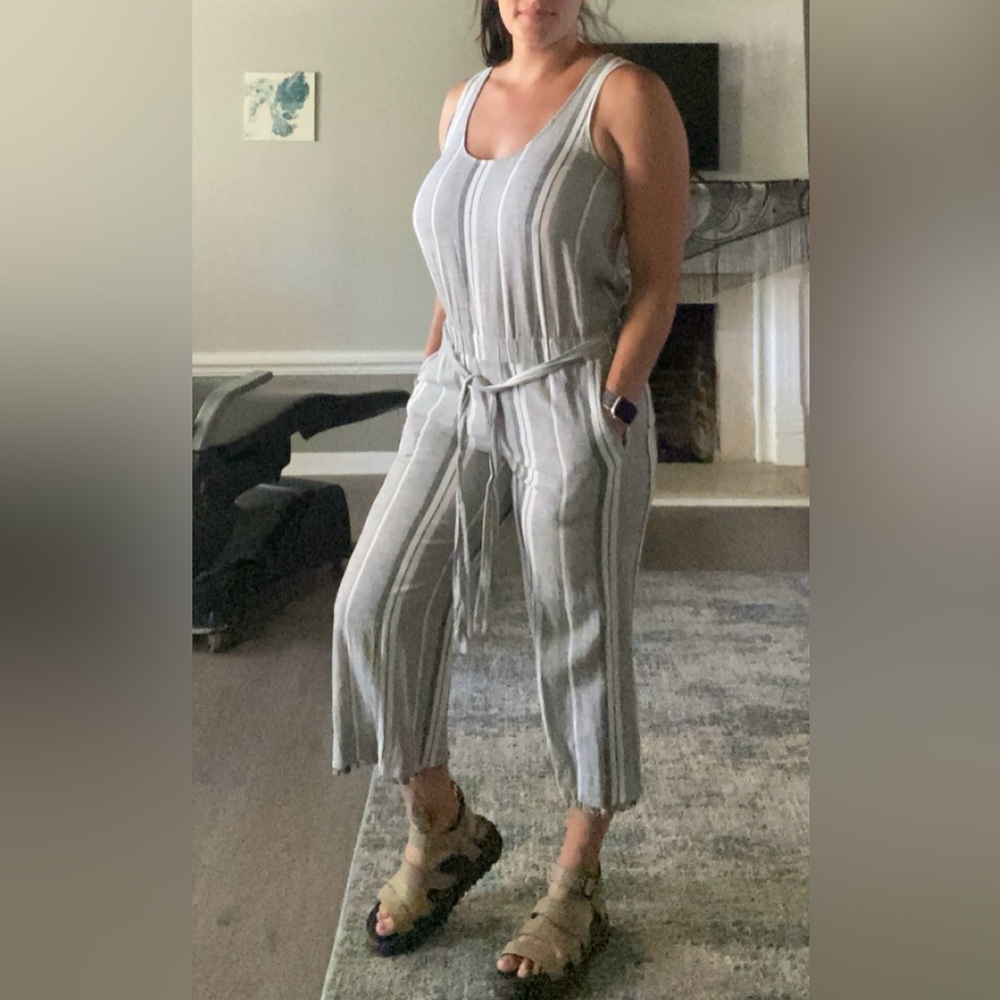 Cloth & Stone linen romper S/M